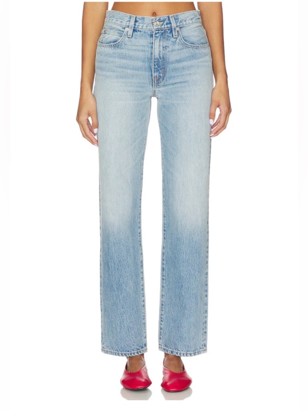 SLVRLAKE Kendra Straight Leg Jeans in Back To Zero Size 27